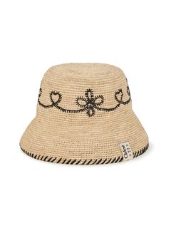 CHLOÉ Hats Woman Bell hat in raffia w