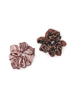 CHLOÉ Scarves Woman Animal-print scrunchies in silk w