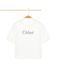 CHLOÉ Top Childrenswear Woman Logo T-shirt w