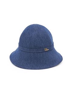 CHLOÉ Hats Woman The Chloé Iconic bucket hat in denim w