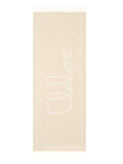 CHLOÉ Scarves Woman The Chloé Iconic scarf in jacquard wool w