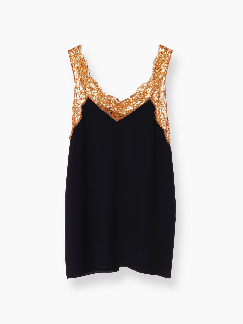 navy lace camisole top