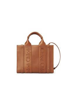 CHLOÉ Tote bag Woman Small Woody tote bag in soft leather w