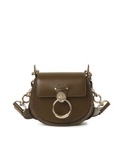 CHLOÉ Shoulder bag Woman Small Tess bag in shiny & suede leather w