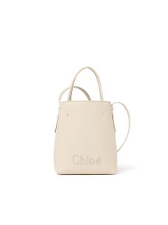 CHLOÉ Mini bag Woman Micro Chloé Sense tote bag in soft leather w