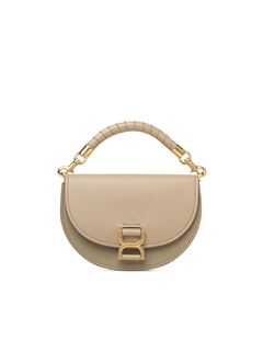 CHLOÉ Borsa a tracolla Donna Borsa con patta e catena Marcie in pelle granata w