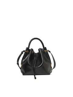 CHLOÉ Shoulder bag Woman Marcie bucket bag in shiny leather w