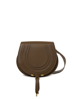 CHLOÉ Shoulder bag Woman Marcie saddle bag in grained leather w