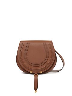 CHLOÉ Shoulder bag Woman Marcie saddle bag in grained leather w