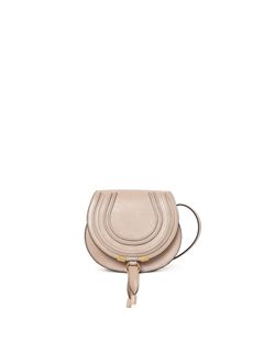 CHLOÉ Shoulder bag Woman Small Marcie saddle bag in shiny leather w