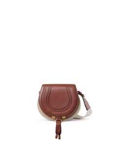 Chloe Small Marcie Saddle Bag In Linen Soft Leather Chloe AM