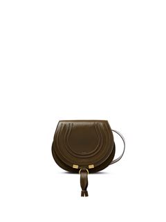 CHLOÉ Shoulder bag Woman Small Marcie saddle bag in shiny leather w