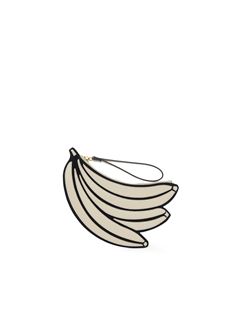 CHLOÉ Pouch Woman Banana flat pouch in grained leather w