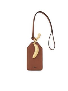 CHLOÉ Pouch Woman Banana tag in shiny leather w