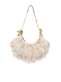 CHLOÉ Shoulder bag Woman Chain Horse shoulder bag in shearling & leather w