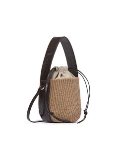 CHLOÉ Tote bag Woman Small Woody basket in fair-trade natural fibres w