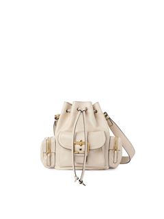 CHLOÉ Shoulder bag Woman Camera Bucket bag in shiny leather w