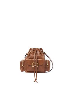 CHLOÉ Shoulder bag Woman Camera Bucket bag in shiny leather w