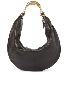 CHLOÉ Shoulder bag Woman Oversized Bracelet Hobo bag in grained leather w