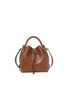 CHLOÉ Shoulder bag Woman Marcie bucket bag in shiny leather w