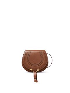 CHLOÉ Shoulder bag Woman Small Marcie saddle bag in shiny leather w