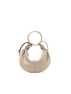 CHLOÉ Shoulder bag Woman Small Bracelet Hobo bag in grained leather w