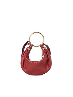 CHLOÉ Shoulder bag Woman Small Bracelet Hobo bag in grained leather w