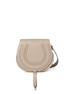 CHLOÉ Shoulder bag Woman Marcie saddle bag in grained leather w