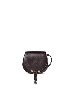 CHLOÉ Shoulder bag Woman Small Marcie saddle bag in shiny leather w