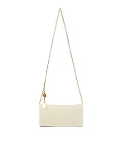 CHLOÉ Pouch Woman Chloé Spin flap wallet on chain in grained leather w