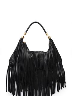 CHLOÉ Shoulder bag Woman Chloé Foulard shoulder bag in fringed leather w