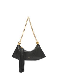 CHLOÉ Shoulder bag Woman Small Chloé Foulard shoulder bag in grained leather w