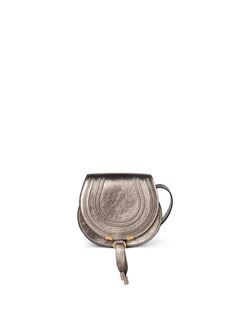 Chloe Small Marcie Saddle Bag In Metallized Leather Chloe AD