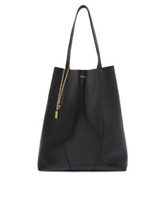 CHLOÉ Tote bag Woman Large Chloé Spin tote bag in grained leather w