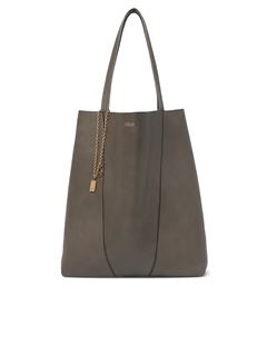 CHLOÉ Tote bag Woman Large Chloé Spin tote bag in grained leather w