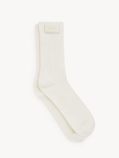 CHLOÉ Socks Woman The Chloé Signature socks in wool knit w