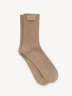 CHLOÉ Socks Woman The Chloé Signature socks in wool knit w