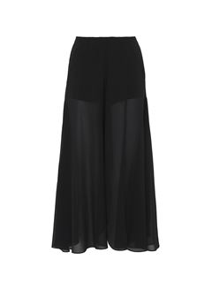 CHLOÉ Pants Woman Fluid pants in silk georgette w