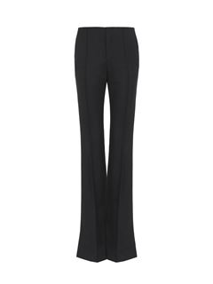 CHLOÉ Pants Woman Broken-heel slim pants in wool grain de poudre w