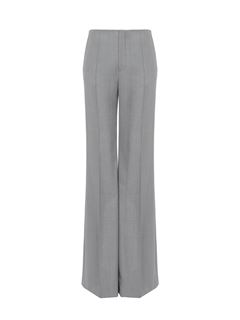 CHLOÉ Pants Woman Flare pants in wool grain de poudre w