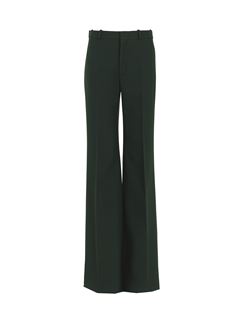 CHLOÉ Pants Woman Flared tailored pants in wool crêpe w