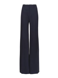 CHLOÉ Pants Woman Flared tailored pants in stretch wool w