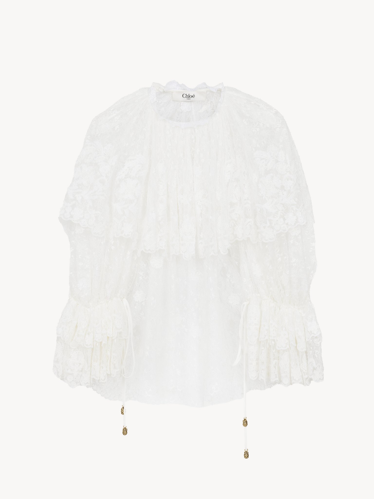 Chloé Gathered Top In Lace | Chloé NZ