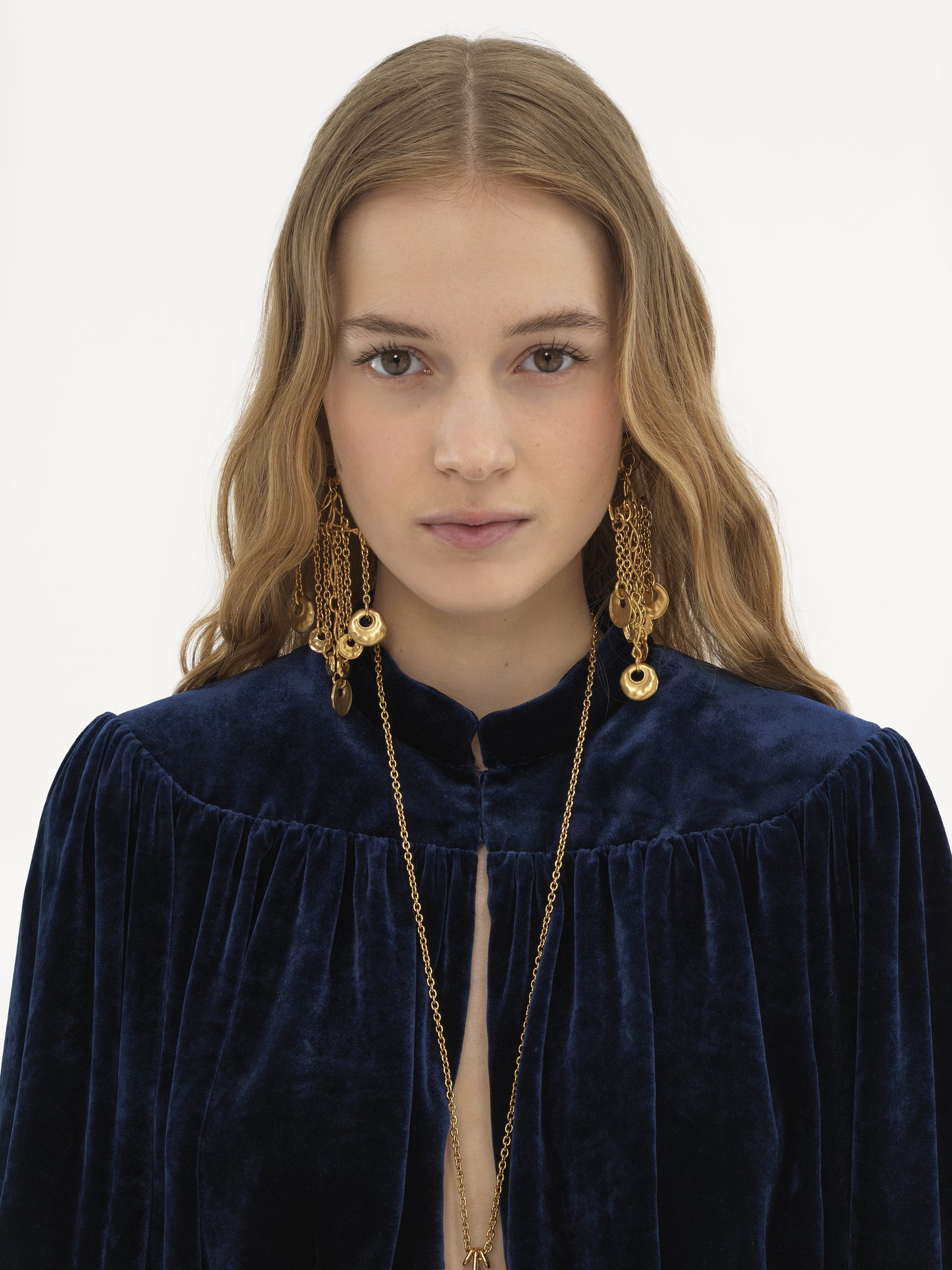 Gathered cropped top in velvet Liquid velvet
Summer Night 