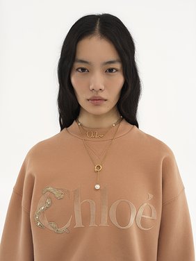 Generous logo sweater in cotton fleece Snake capsule cotton fleece
Toasted Oats 