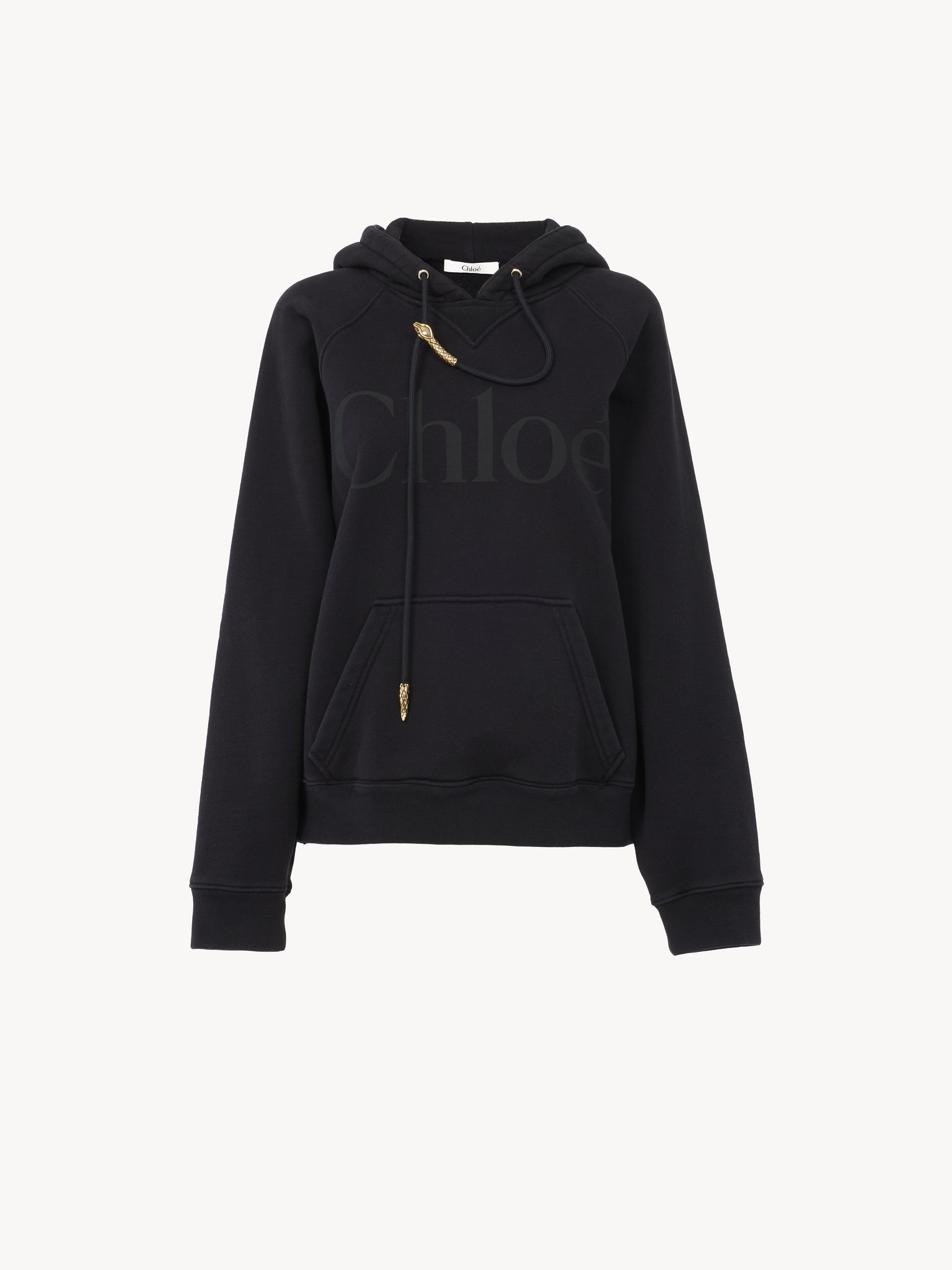 Generous logo hoodie in cotton fleece Snake capsule cotton fleece
Black