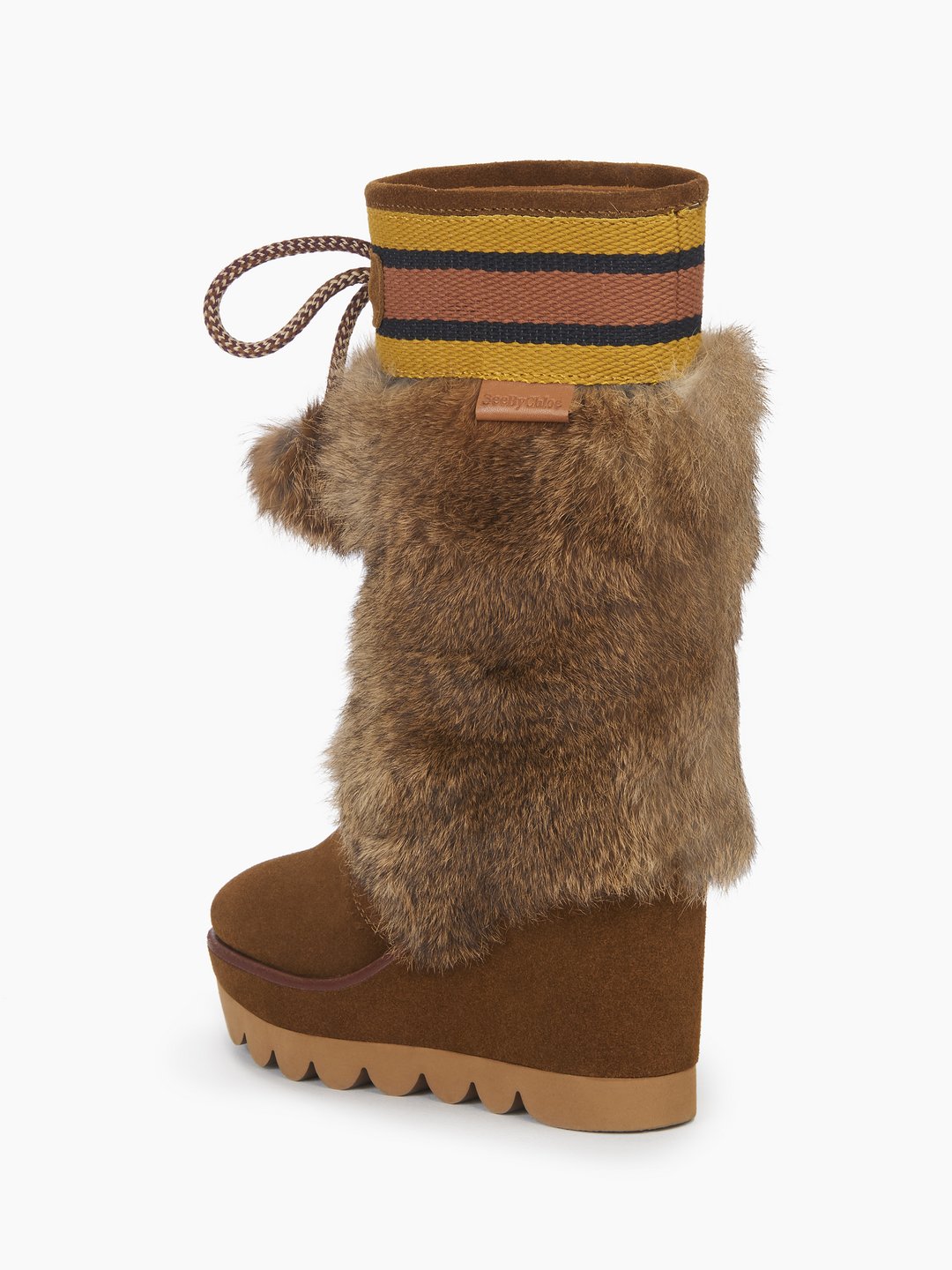 chloe boots fur