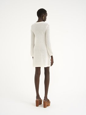 Mini dress in cotton pointelle Cotton pointelle knit
Iconic Milk Top view of the product