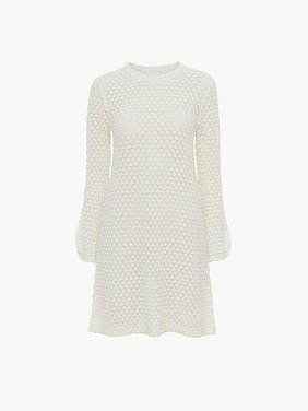 Mini dress in cotton pointelle Cotton pointelle knit
Iconic Milk