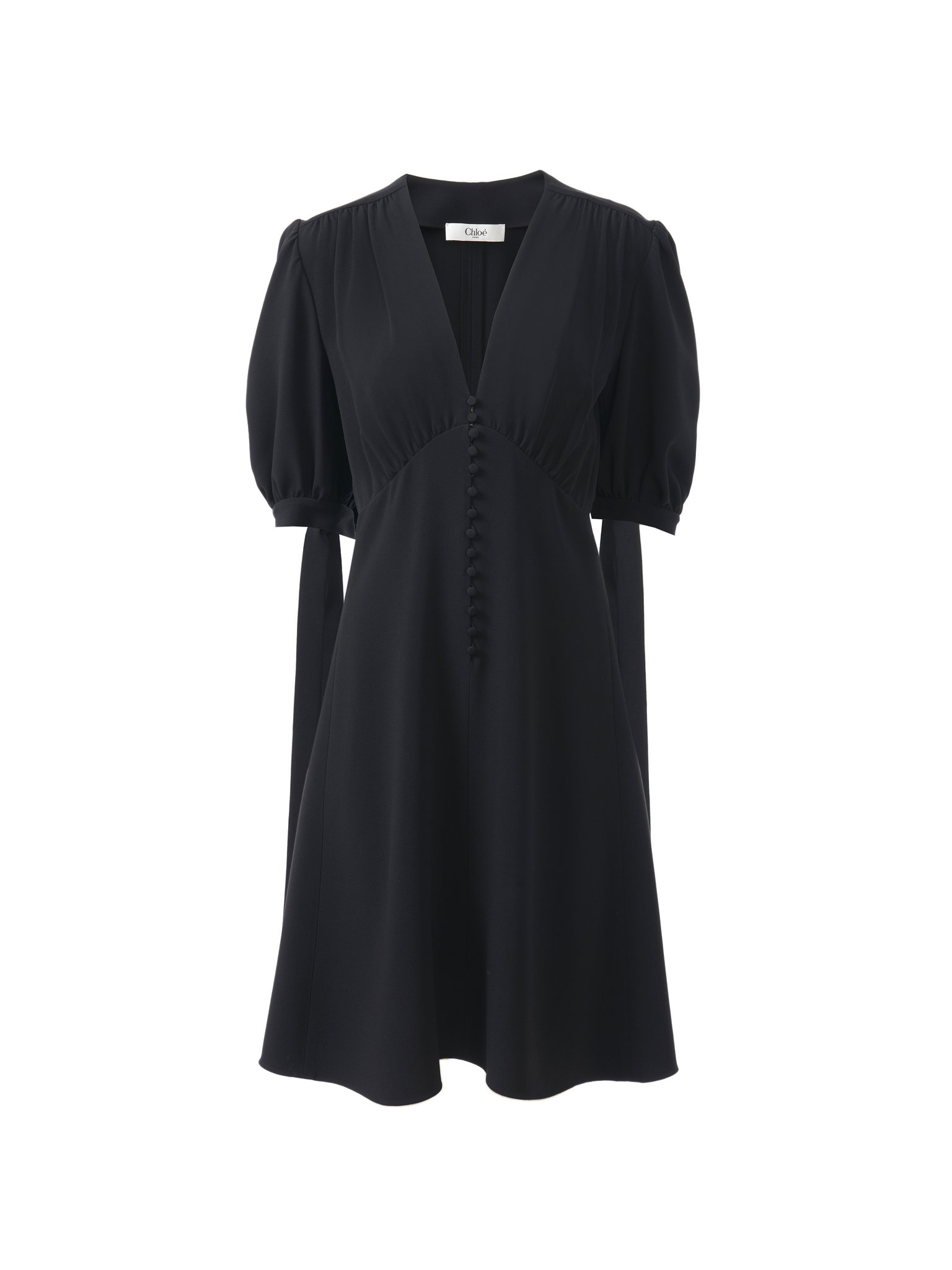 A-line dress in crêpe Soft viscose-mix crêpe
Black Preview of the product in the shopping bag